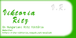 viktoria ritz business card