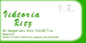 viktoria ritz business card